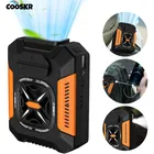 Ventilatore per la vita Ventilatore per condizionatore d'aria portatile senza lama ricaricabile da 5000 mAh Ventilatore per clip in vita per sport all'aria aperta con torcia Power Bank
