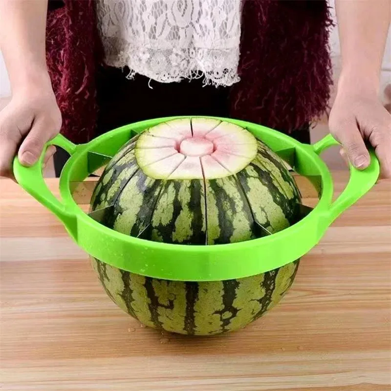 Obst Schneiden Werkzeug Manuelle Wassermelone Aufschnittmaschinen Cutter Edelstahl Kreative Arbeitssparende Große Obst Teiler Küche Gadgets