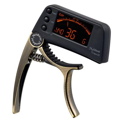 DUAL-USE GUITAR CAPO TUNER WITH LCD DISPLAY Zinc Alloy 2 in 1 Capo and Tuner for Acoustic Electric Guitar Accurate Pitch Adjustment Tool
