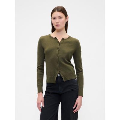 Gap Olive Green Crew Neck Cardigan