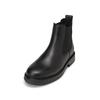 Chelseaboots MARC O'POLO "aus edlem Rindleder", Herren, Gr. 43, schwarz, Obermaterial: 100% Leder (Rind), Schuhe