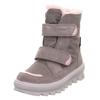 Winterstiefel SUPERFIT "FLAVIA WMS: Mittel", Kinder, Gr. 32, grau (hellgrau), Veloursleder, Polyester, Leder, casual, Schuhe, Stiefel mit wasserdichtem GORE TEX, Größenschablone zum Download