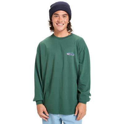 Langarmshirt QUIKSILVER "Hw Hollow Coves", Herren, Gr. XS, grün (trekking grün), 100% Baumwolle, Langarm, Shirts Image