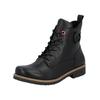 Schnürstiefelette RIEKER "Rieker Stiefelette Lederimitat", Damen, Gr. 43, schwarz, Lederimitat, casual, Schuhe