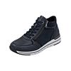 Sneaker REMONTE "Remonte Sneaker Leder", Damen, Gr. 38, blau (dunkelblau), Leder, casual, Schuhe