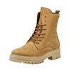 Schnürstiefelette IMAC "Imac Stiefelette Nubukleder", Damen, Gr. 39, braun (camel), Nubukleder, casual, Schuhe