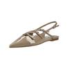 Ballerina STEVE MADDEN "STEVE MADDEN Ballerinas Lederimitat", Damen, Gr. 41, taupe lack, Lederimitat, casual, Schuhe