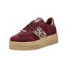 Plateausneaker STEVE MADDEN "STEVE MADDEN Sneaker Leder/Synthetik", Damen, Gr. 40, rot (burgundy), Leder, Synthetik, casual, Schuhe