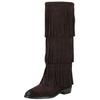 Bikerboots STEVE MADDEN "STEVE MADDEN Stiefel Veloursleder", Damen, Gr. 40, braun, Veloursleder, casual, Schuhe