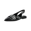 Ballerina STEVE MADDEN "STEVE MADDEN Ballerinas Lederimitat", Damen, Gr. 41, schwarz, Lederimitat, casual, Schuhe