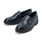 Tchibo - Leder-Loafer - Damen - Gr. 41 - dunkelblau