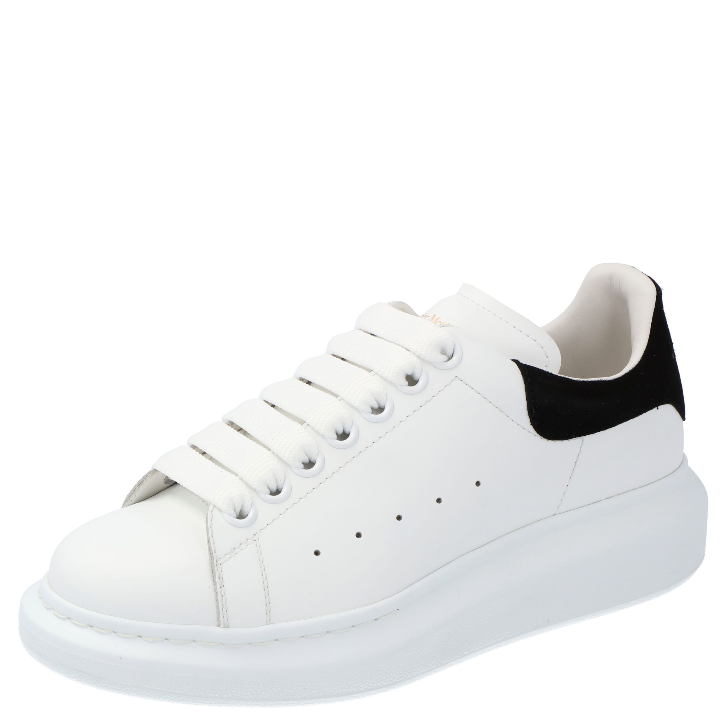 Alexander Mcqueen Womens Larry Sneaker - White Calf Leather - Size EU 35 | Alexander Mcqueen Sale | Discount Designer Brands
