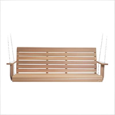 All Things Cedar 6-Foot Porch Swing with Comfort Swing Springs