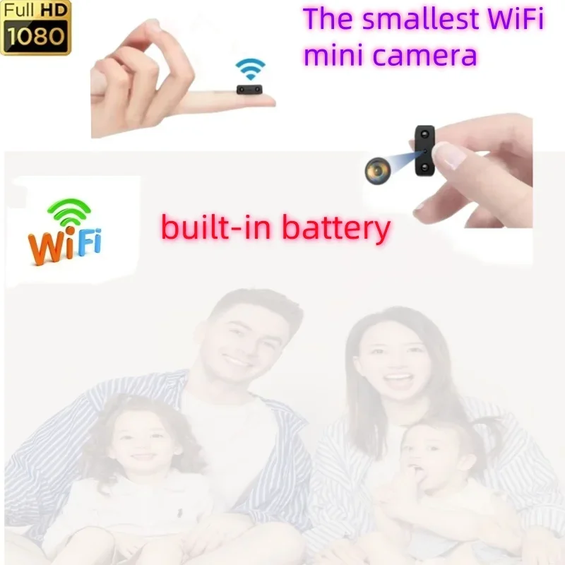 Le plus petit WIFI HD 1080P Mini caméra caméra pour la maison IP surveillance à distance caméscope IR Vision nocturne corps Cam Invisible Espia Cam