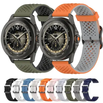 Silikonarmband für Xiaomi Watch S4 S3 S2 S1 Bequemes Band Huawei Watch GT5/GT4 46 mm Galaxy Watch 7 6 5 4 Garmin Vivoactive 6 5