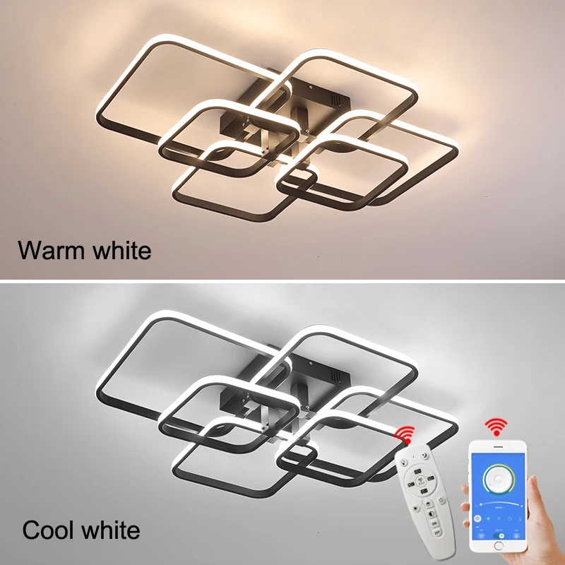 Fernbedienung + APP dimmen Moderne Led-deckenleuchten Lampe Für Wohnzimmer Schlafzimmer AC110-220V Led Innen Decke Lampe Leuchten