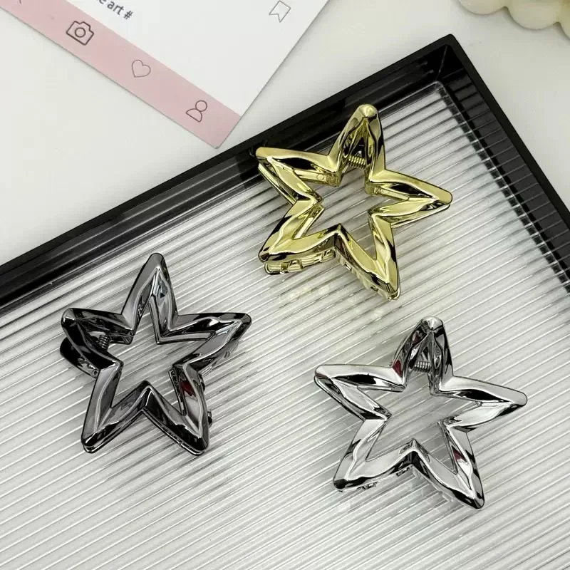 Wunderschöner fünfzackiger, sternförmiger Haargreifer | Modischer und einfacher Haarschmuck für Frauen Image