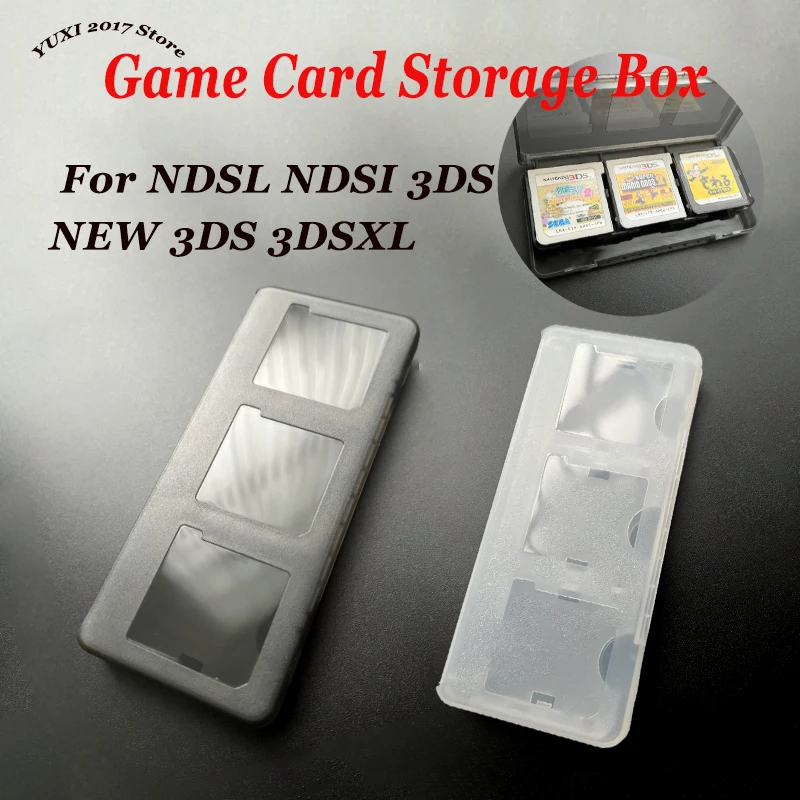 2PCS 6in1 Klar Schutzhülle Hartplastik Spiel Karten Lagerung Box Fall Halter Für NDS NDSL NDSI Neue 3DS LL 3DSXL 3DSLL Image
