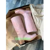 Lady Cute Cowboy Pink Chunky Heel Kniestiefel Rosa Mary Janes Schuhe Größe 34-46 Rosa Pu Neu eingetroffen Runway Pink Retro Stiefel