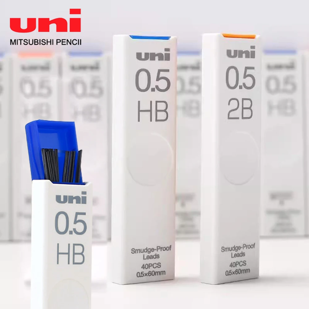 3 Boxen Japan UNI Druckbleistiftmine UL-S wischfest schwarz 0,3/0,5/0,7/0,9 mm nicht zerbrechliches HB/2B/4B Schulbriefpapier Image