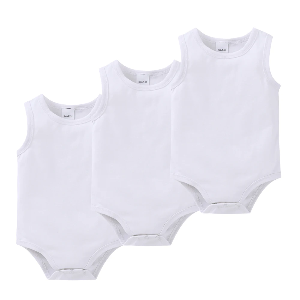 2025 Kleinkind Baby Mädchen Jungen Body 100 % Baumwolle 1 Stück 2 Stück 3 Stück Sling Weste Design Neugeborene Kleidung Image