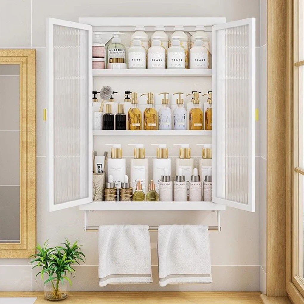 Delicate Touch Badezimmer-Aufbewahrungsschrank mit Klapptür, nicht perforierter Wandschrank, dick