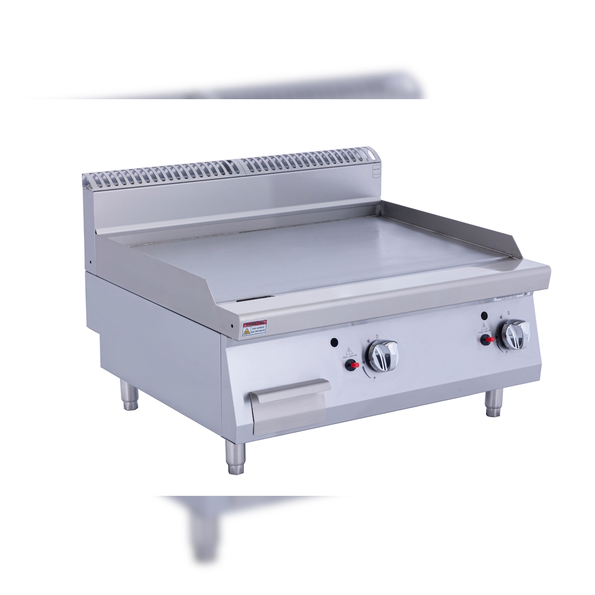 METRO PROFESSIONAL Gasgrillplatte GGG2700, Edelstahl, 80 x 70 x 54.7 cm, Piezozündung, silber Image