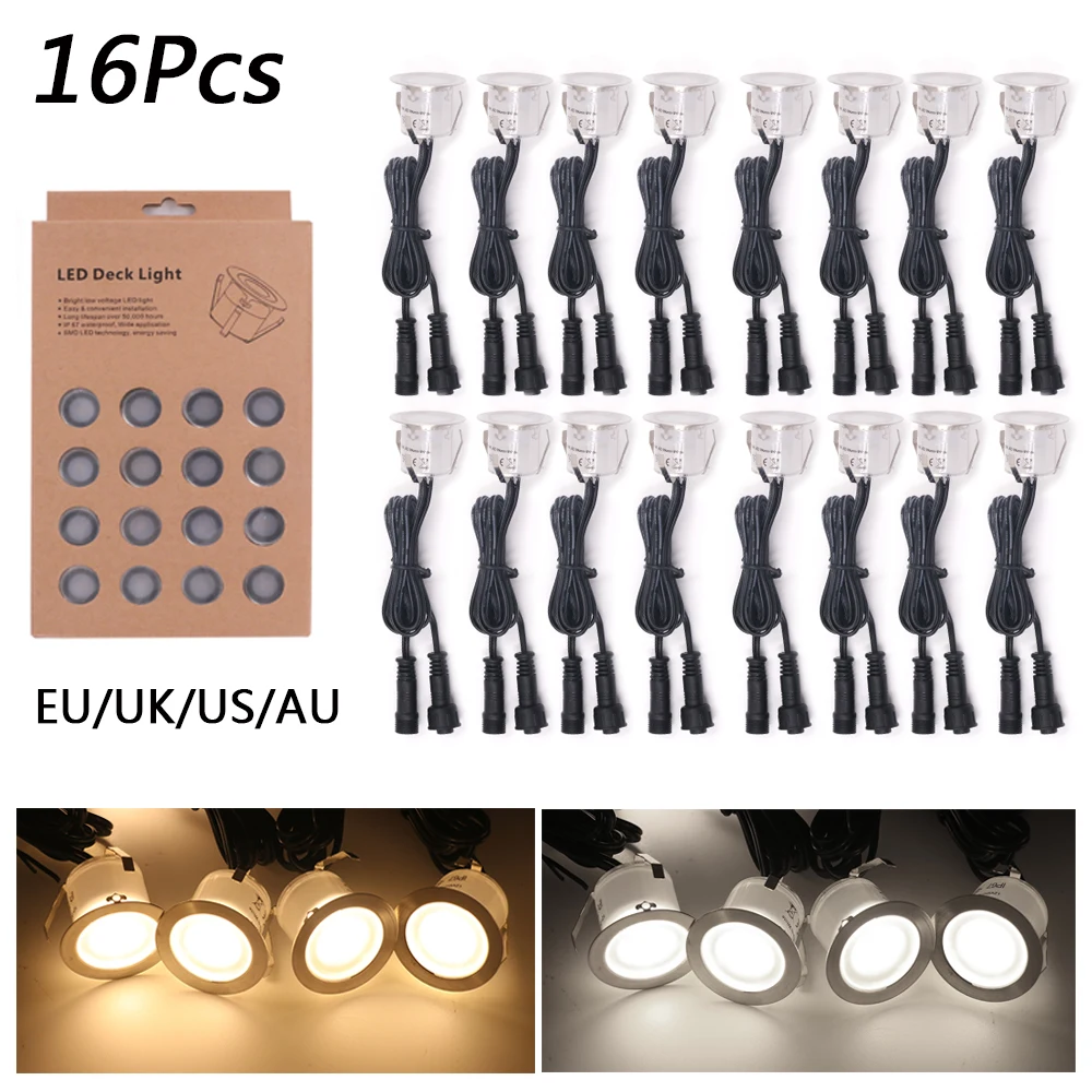 LED Deck Licht IP67 Wasserdichte Edelstahl Einbau Garten Treppen Unterirdischen Birne Lampe 32mm Deck Post Licht Wand Scheinwerfer Image