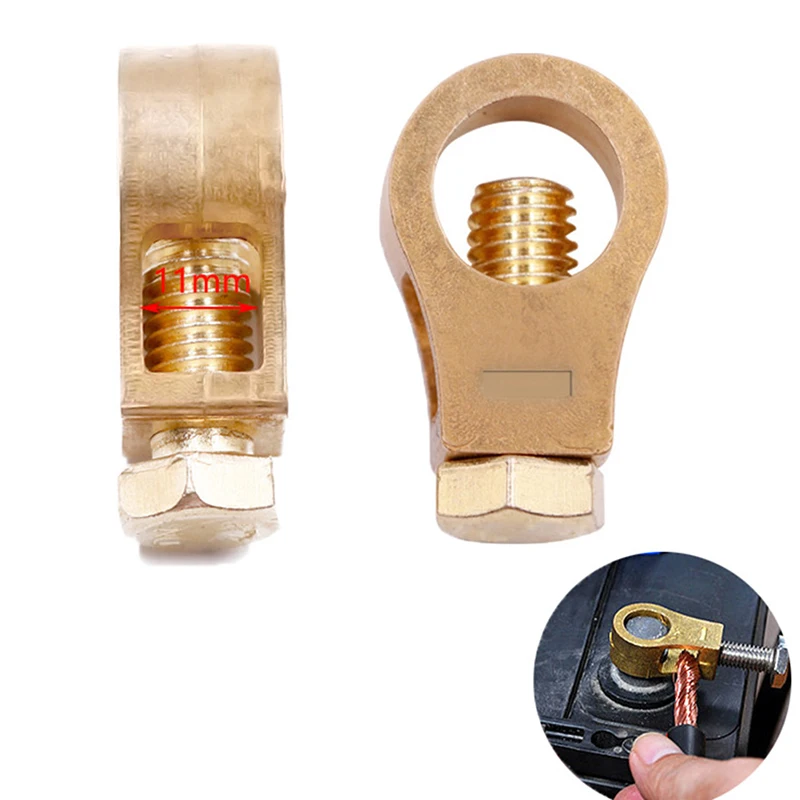 Kupfer Autobatterie klemme Kabel Kabel klemme oben Schnell pfosten klemme positiv negativ elektrische Steck verbinder klemmen Auto Zubehör Image