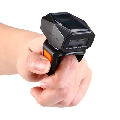 Eyoyo 2D Wearable Ring Barcode Scanner Mini Portable 3-in-1 USB Wired 2.4G Wireless Bluetooth finger scanner iPad iPhone Android