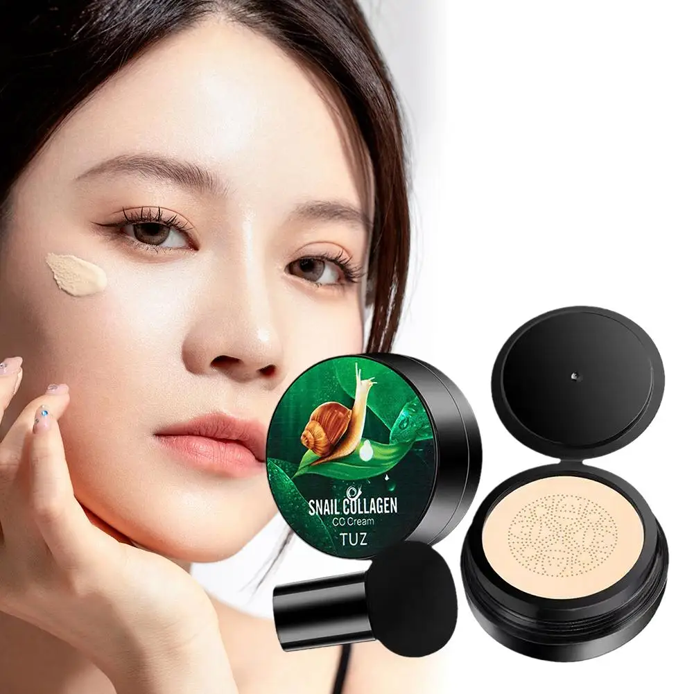 Snail Collagen Mushroom Head Air Cushion CC Cream Foundation Liquid Langlebiges Make-up Hautaufhellender Concealer Image