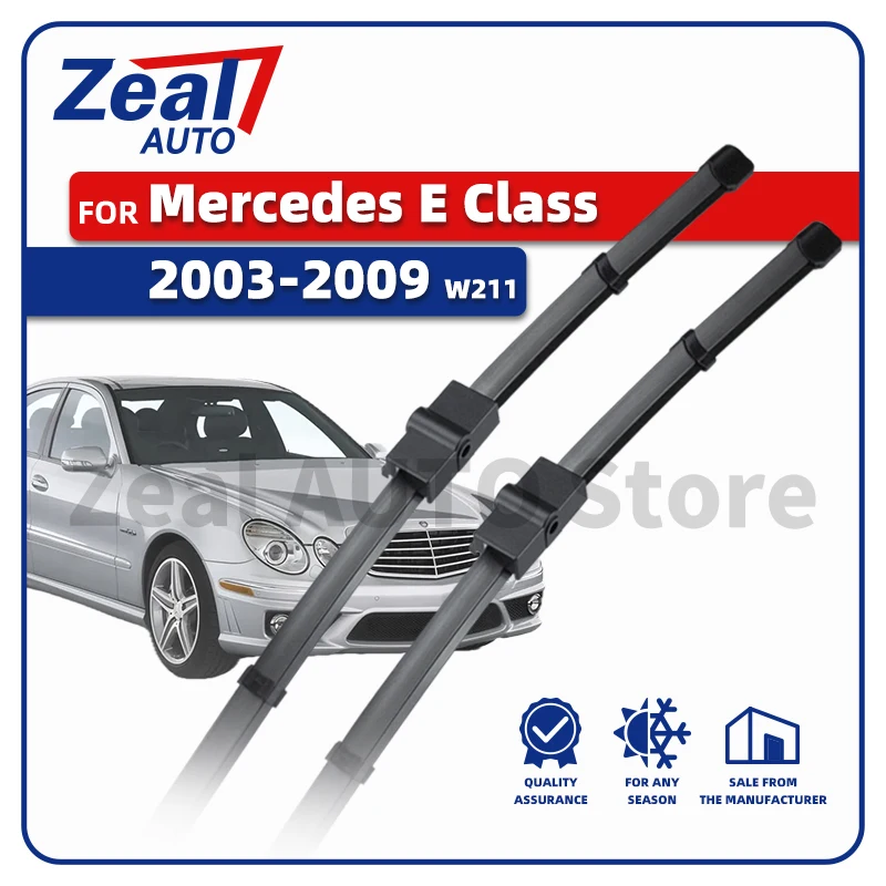 LHD Frontscheibenwischerblätter für Mercedes Benz E-Klasse W211 S211 2003–2009 2004 2005 2006 2007 2x Fensterzubehör 26 Zoll 26 Zoll Image