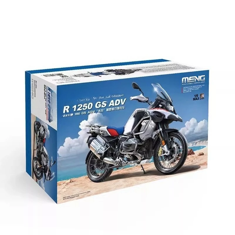 MENG Zusammengebauter Modellbausatz MT-005 R 1250GS ADV „Waterbird“ Offroad-Reisemotorrad, normale Version 1/9 DIY-Spielzeugsammlung als Geschenk Image