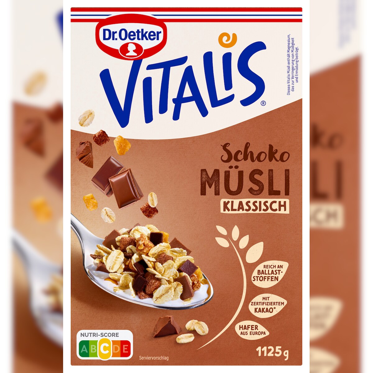 Dr. Oetker Vitalis Schokomüsli Klassisch 6 x 1,125 kg (6,75 kg) Image