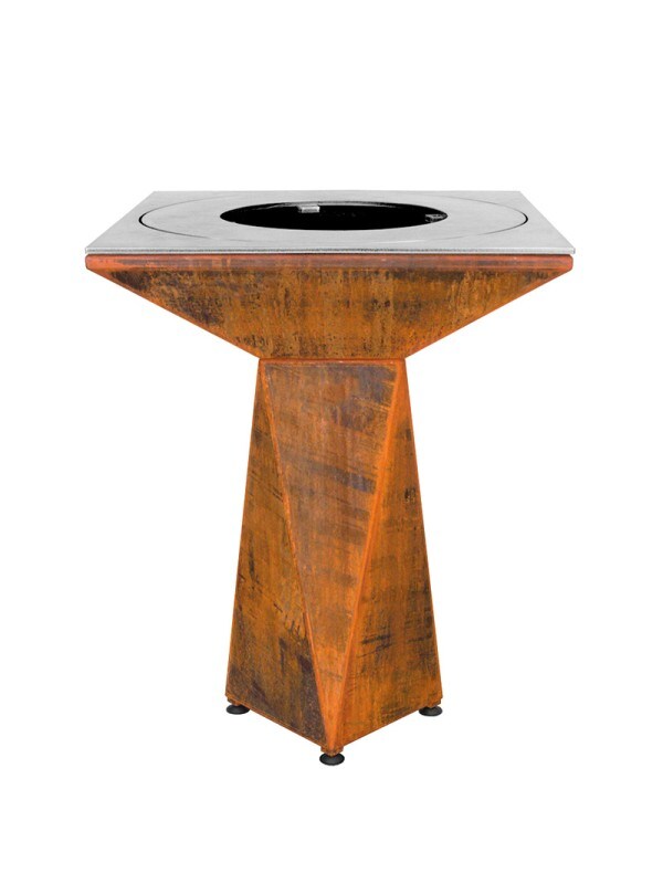 OutInFire Gartenfeuerstelle, Grill mit Grillrost, Beinen und Schutzhülle - G1 Basic Corten Image