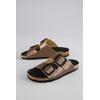 Pantolette ANISTON SHOES, Damen, Gr. 36, braun (bronze), Lederimitat, glänzend, modisch, Schuhe, Hausschuh, Sommerschuh, Schlappen - NEUE KOLLEKTION
