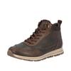 Sneakerboots RIEKER, Herren, Gr. 48, braun (dunkelbraun), Veloursleder, Glattleder, casual, Schuhe, Schnürboots, High Top Sneaker, Schnürschuh mit Innenreißverschluss