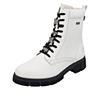 Schnürstiefelette REMONTE, Damen, Gr. 43, weiß, Leder, unifarben, modisch, Schuhe, Outdoorboots, Schnürboots mit wasserabweisender TEX-Membran, Topseller