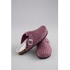 Clog ANISTON SHOES, Damen, Gr. 37, silber (beere, silberfarben), Filz, meliert, Glitzermuster, klassisch, Schuhe, Clog, Hausschuh, Homeslipper, verstellbare Schnalle - NEUE KOLLEKTION