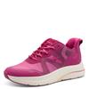 Keilsneaker TAMARIS, Damen, Gr. 37, pink, Textil, Lederimitat, kontrastfarbene Details, sportlich, Schuhe, Keilabsatz, Freizeitschuh, Schlupfschuh aus der STEP IN-Linie