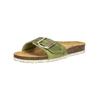 Pantolette CAMEL ACTIVE "camel active Pantoletten Leder", Damen, Gr. 37, grün, Leder, casual, Schuhe