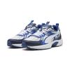 Sneaker PUMA "Milenio Tech Sneakers Erwachsene", Gr. 47, weiß mountain blau silber metallic, Obermaterial: Textil, Synthetik; Futter: Textil; Innensohle: Textil; Laufsohle: Gummi, Schuhe