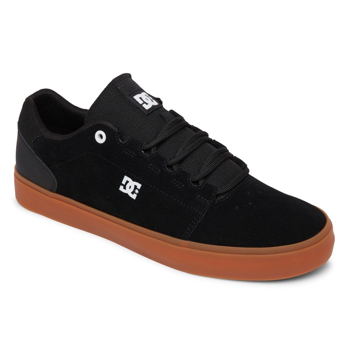 Sneaker DC SHOES "Hyde", Herren, Gr. 11(44,5), grau (dunkelgrau), Obermaterial: Leder [Kuh] / Futter: Textil / Außensohle: Gummi, Schuhe Sneaker