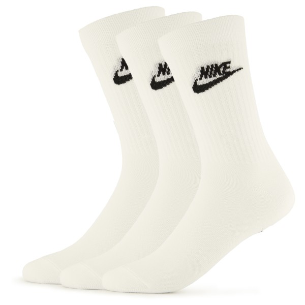 Nike - Sportswear Everyday Essential Crew Socks 3-Pack - Multifunktionssocken 46-50 - EU: 46-50 grau/weiß