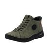 Slip-On Sneaker RIEKER "Ready2GO", Damen, Gr. 40, grün (khaki), Nubuklederimitat, sportlich, Schuhe, High Top Sneaker, Boots, Stiefelette mit verstärkter Fersenkappe