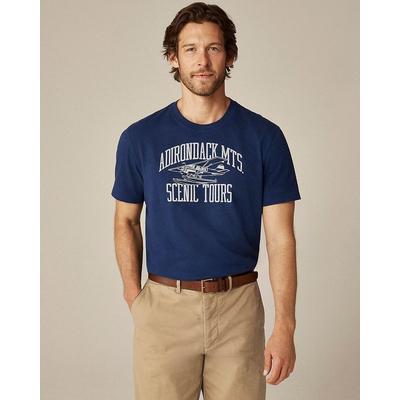 "Vintage-Wash Cotton "Adirondacks" Graphic T-Shirt"