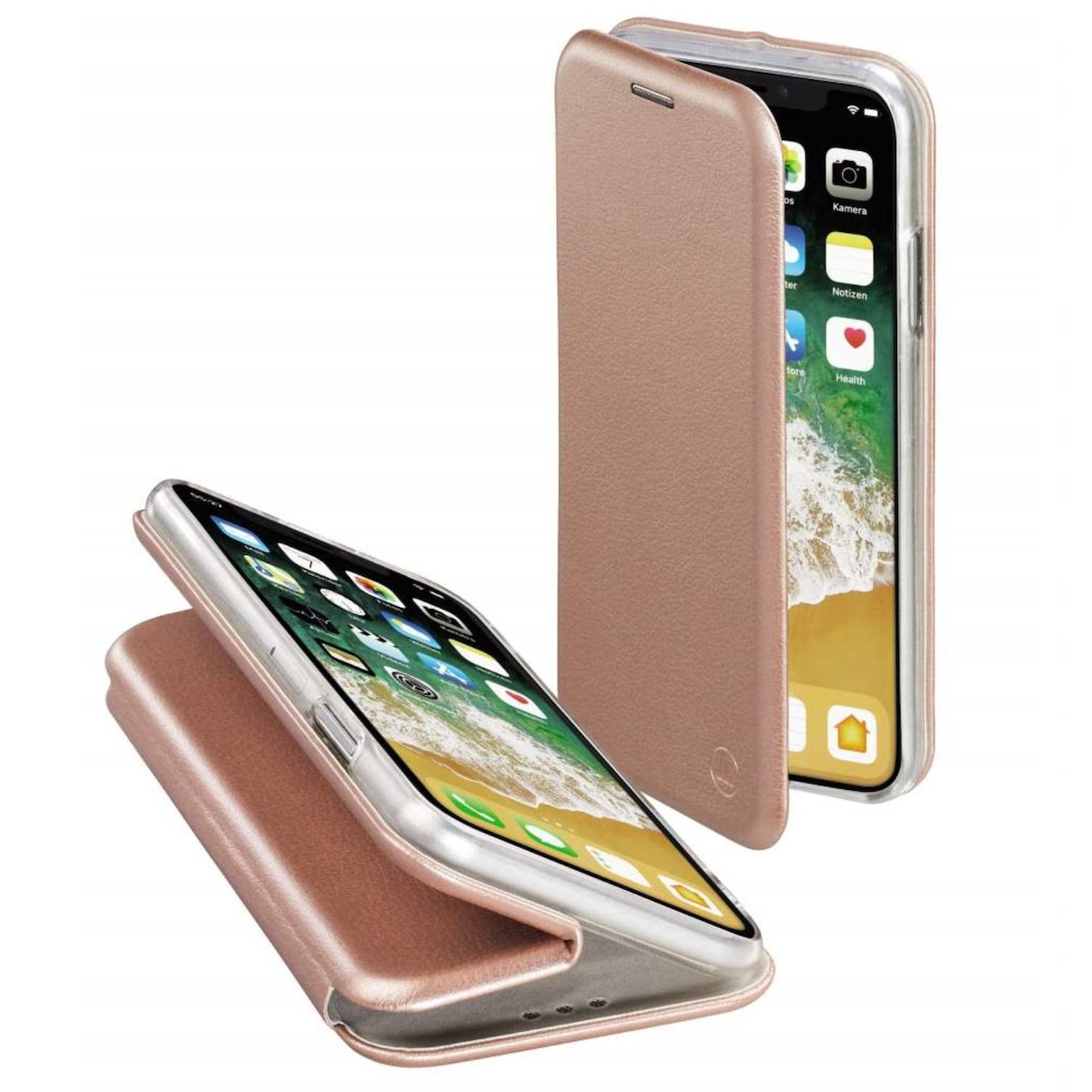 Hama Booklet Curve für Apple iPhone X/Xs Rosegold Image