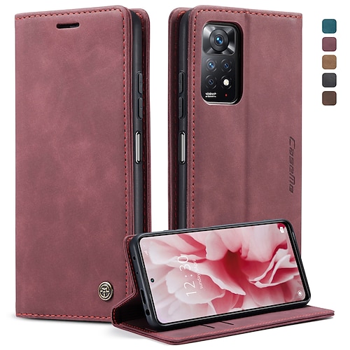 Handy Hülle Handyhüllen Für Xiaomi Universal Brieftaschenhülle Flip-Cover Ständer Stoßfest TPU PU-Leder Image
