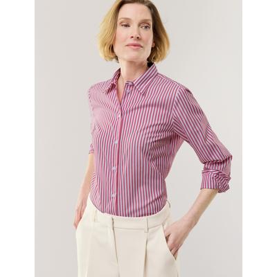 Walbusch Damen Bügelfrei-Hemdbluse Everyday Rot gestreift Image