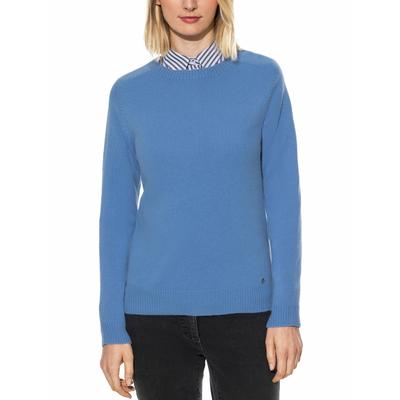 Walbusch Damen Cashmere-Pullover Nahtlos Blau Image